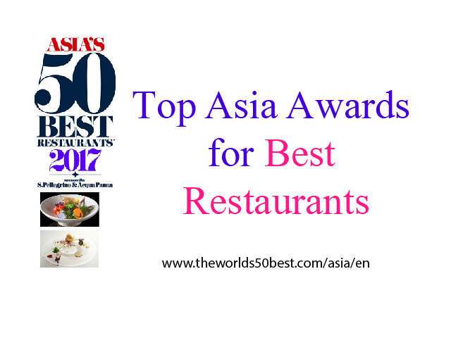 Top Asia Awards For Best Restaurants - Japan Big Winners